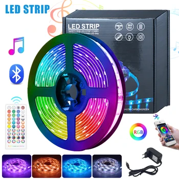 Rgb Bluetooth Controller Met Muziek Modus Smd 5050 & 2835 Led Strip Licht Lint Diode Taper 2.5M 5M 15M Thuis Decoratie Verlichting Rgb Bluetooth Controller Met Muziek Modus Smd 5050 & 2835 Led Strip Licht Lint Diode Taper 2.5M 5M 15M Thuis Decoratie Verlichting