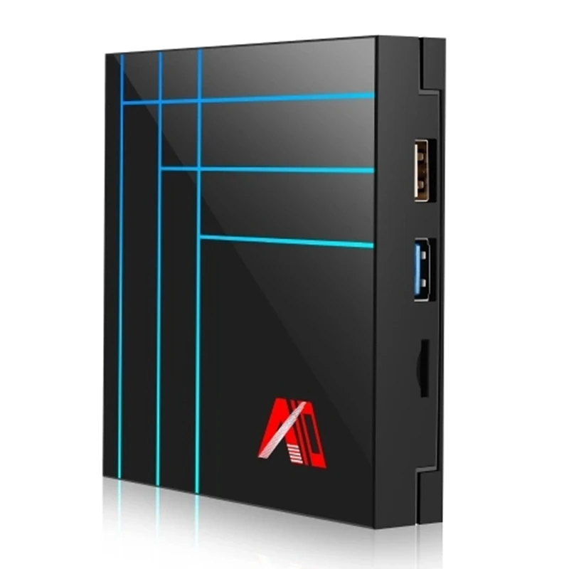 A10 Smart Android 9,0 ТВ приставка Rk3318 четырехъядерный 64 бит 4 ГБ/32 ГБ Uhd 4K Vp9 H.265/H.264