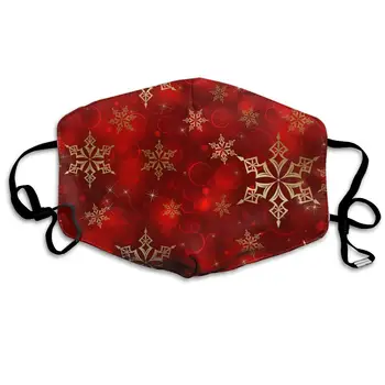 

Custom Dustproof Mouth Mask Snow Flake Reusable Outdoor Unisex Face Mask with Adjustable Earloops