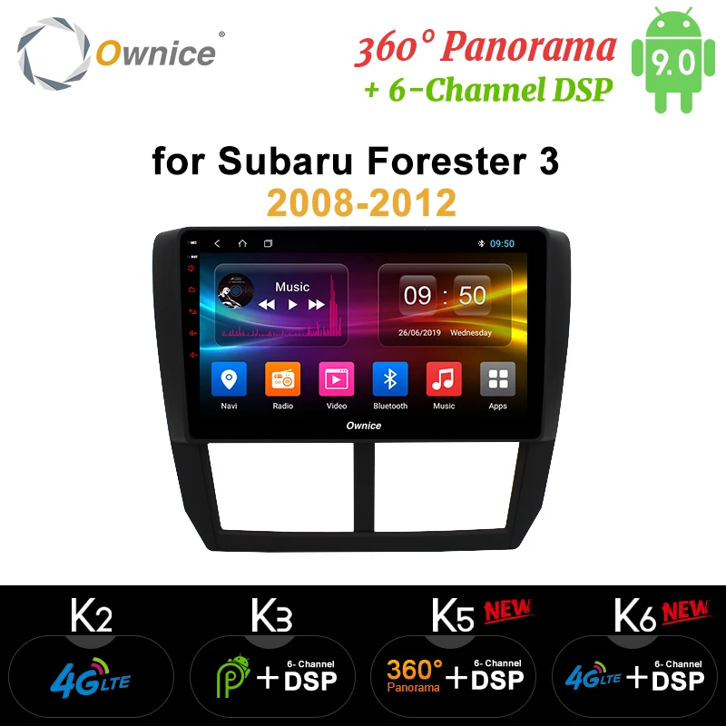 Ownice K1 K2 Octa 8 Core 2 din Android 1 автомобильный DVD Радио плеер с JPS и навигацией радио для Subaru