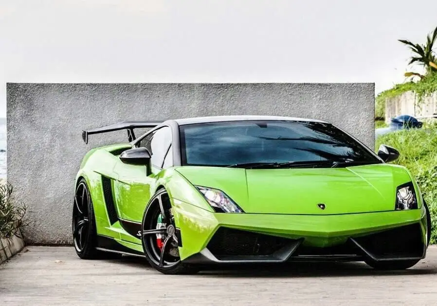 Подходит для 08 14 Gallardo LP550 LP560 LP570 углеродного волокна задний спойлер заднее крыло