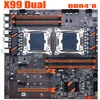 X99 dual CPU motherboard LGA 2011 v3 v4 E-ATX USB3.0 SATA3 with dual Xeon processor motherboard with M.2 slot dual M.2 ► Photo 2/6