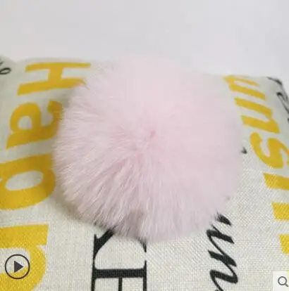 fox fur 5 pieces 5 шт./лот, ручная работа, высокое качество, помпоны из меха енота, меховые шарики, вязаная шапка, кепка, бини, брелок и шарфы, помпоны из натурального меха - Цвет: fox fur 5 pieces