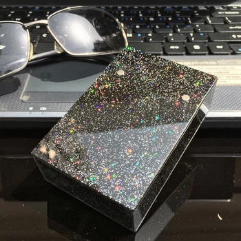 

Shining Cigarette Case, Engineering Plastics Cigarette Box and Holder with Solid Flip Top Closure, Large Capacity, Black