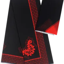 Шифоновая ткань африканская ткань чистый шелк ткань 2+ 4 ярдов Анкара Африканский шелк Воск Принт атласная ткань для платья B2-A42