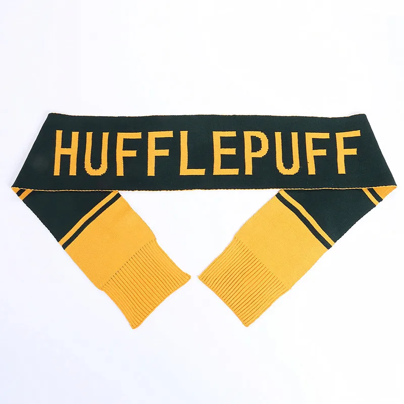 Цвет: желтый Супер Гарри Волшебная Школа Гриффиндор Ravenclaw Слизерин Hufflepuff Косплей шарфы Рождество Хэллоуин подарки для детей - Цвет: Цвет: желтый