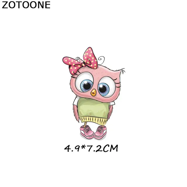 ZOTOONE Cute Cartoon Animal Patches Heat Transfer Iron on Patch for T-Shirt Children Gift DIY Clothes Stickers Heat Transfer G 1099