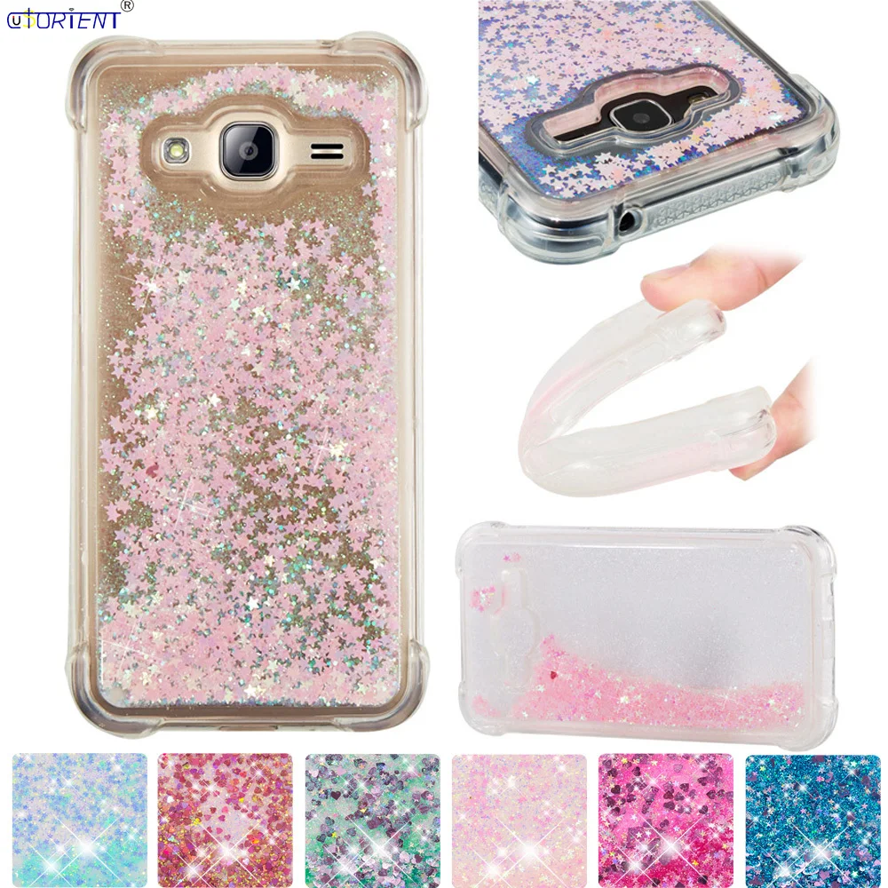 Милый чехол с сияющими блестками для Samsung Galaxy J3 J36 Bling Блестящий бампер SM-J320F/DS SM-J320H/DS SM-J320FN SM J300H J300F