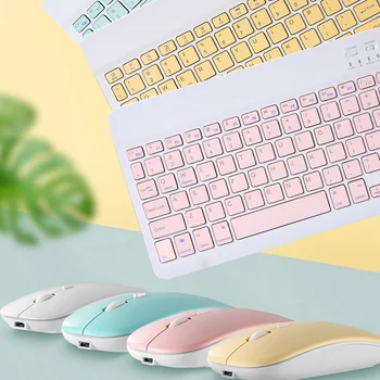 

Wireless Bluetooth Keyboard Mouse Set Lightweight Portable for IOS Android Phone Tablet JR Deals