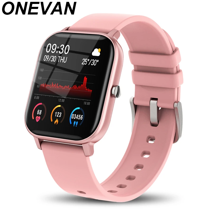 

2020 Smart Watch Women Sports Fitness Tracker IPX7 Waterproof LED Full Touch Screen suitable For Android ios smartwatch MenWen