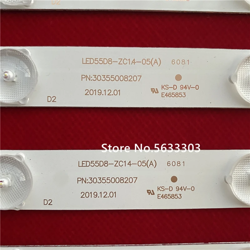 Новый 12 шт. 8 светодиодный 553 мм фонарь для LSC550HN01 K01 MX4245147501359 JVC LT55A73 55D8 ZC14 05(A) B