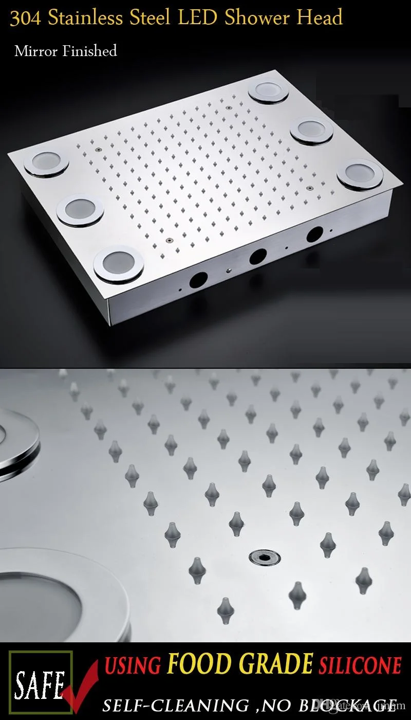 led shower head