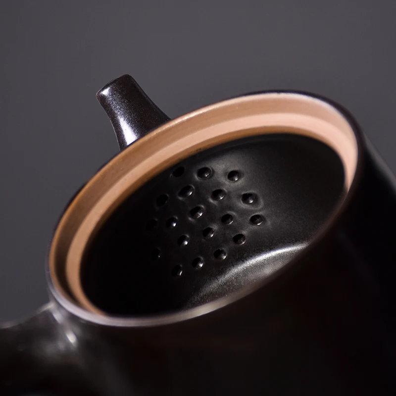 TANGPIN Япония Черная Керамическая kyusu китайские чайники кунг-фу чайная кружка, сосуды для питья 250 мл