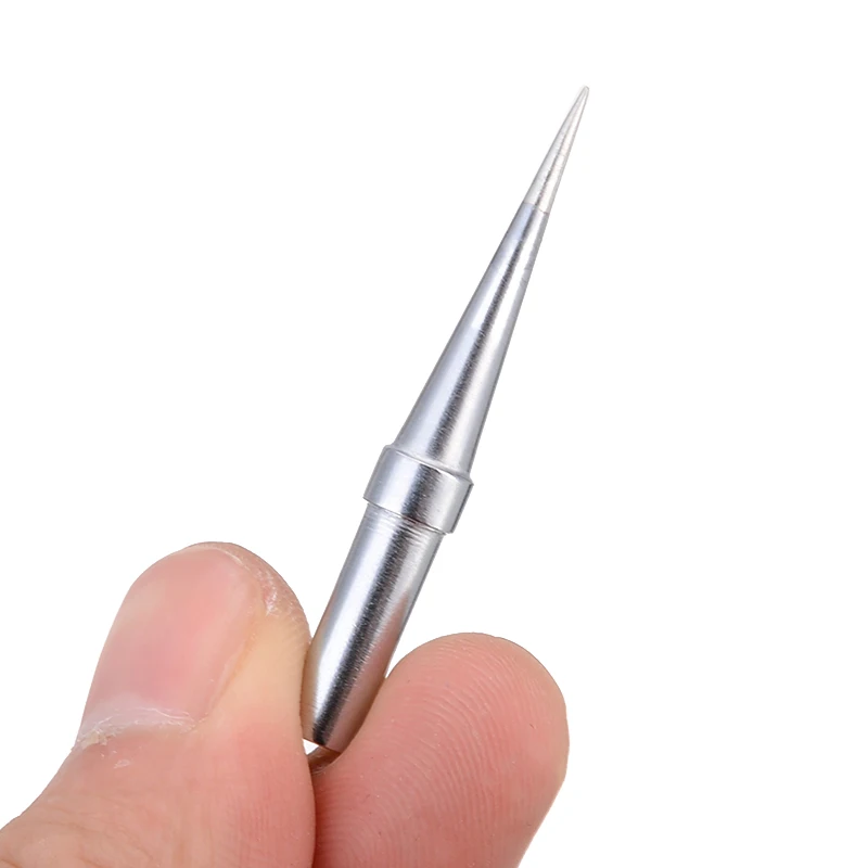 1Pcs Soldering Iron Tip 0.4mm Long Conical Soldering Iron Tip Station For WES51 PES51 For Welding Replacement Parts