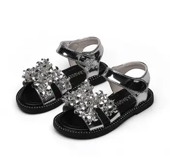 

2020 New Fashion Princess Glitter Little Girl Summer Sandals For Kids Shoes Children Beach Sandals 3 4 5 6 7 8 9 10 11 12 Years