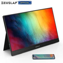 Zeuslap 15.6 cala 1080p/funkcja dotykowa/4K ultracienki ekran USB C HDMI IPS przenośny Monitor gamingowy do przełącznika PS4 seria xbox x
