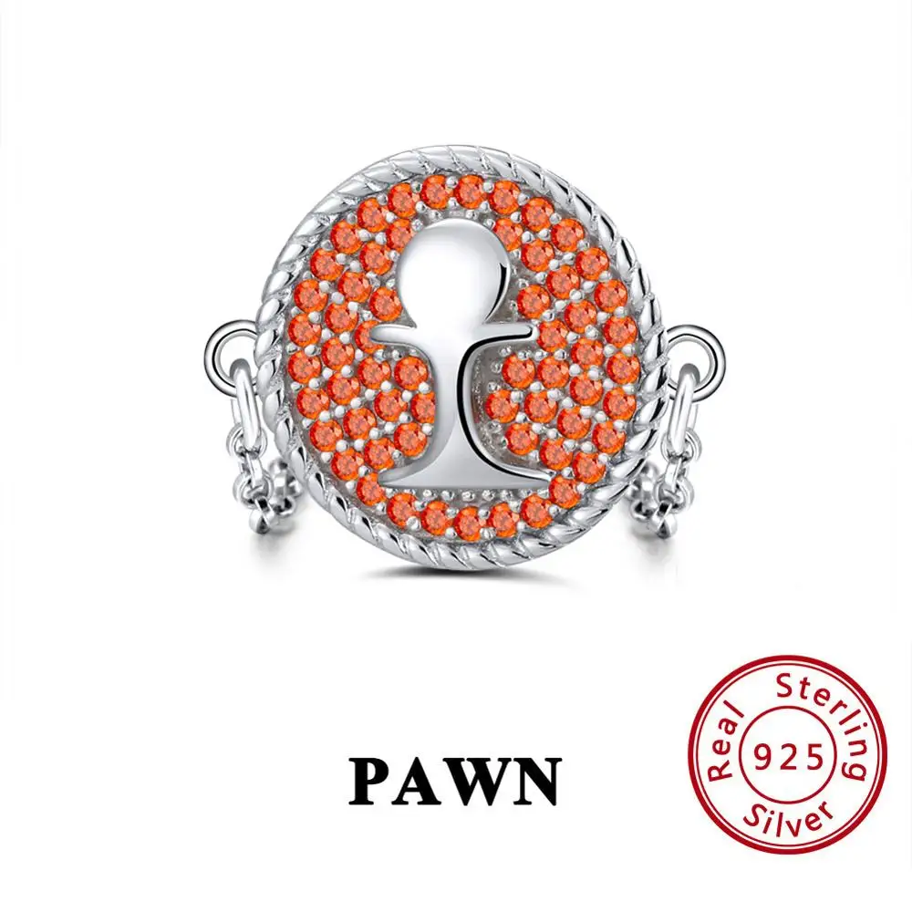 SR110 ORSA JEWELS, одноцветное, 925 пробы, серебряное, для женщин, шахматы, тематические кольца, AAA кубический циркон, модная, круглая цепочка, кольцо на палец, ювелирное изделие SR108 - Цвет камня: SR110