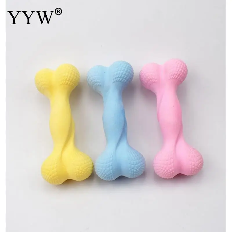 Pets Dog Toys Toothbrush Toy For Dogs TPR Rubber Milk Scent Foam Bones
