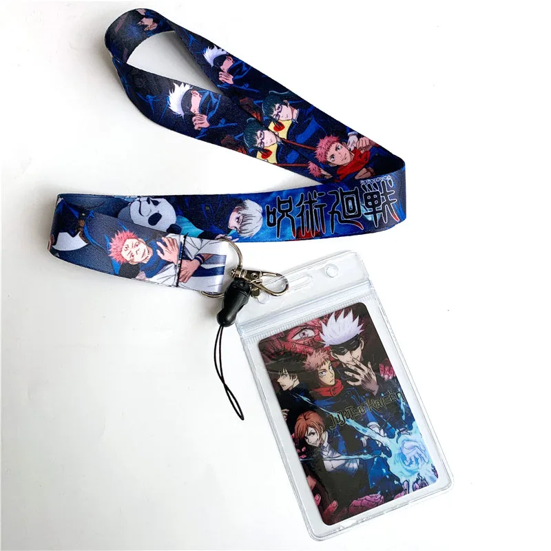 Jujutsu Kaisen Lanyard Key Chain ID Badge Holder Clip Phone Neck Strap  (KT-Jujutsu A) : : Fashion