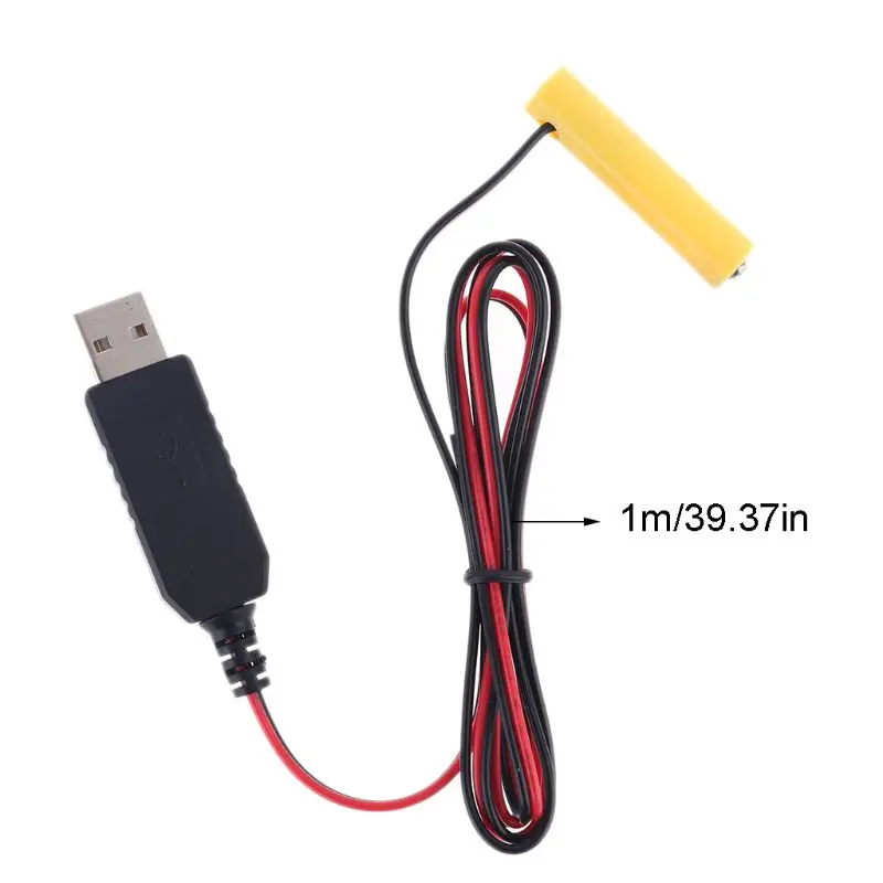 1.5/3/4.5/6V LR03 AAA Battery Eliminator USB Cable for Toys LED Headlamp Camera Keyboard Remote Control Electronics A0NB