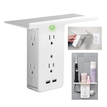 

US Plug Pallet Wall Plug Bracket Wall Plug Multi-Function Plug Socket Rack Tray Socket Stable Voltage Simple Style