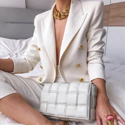 Venda quente 2021 nova jaqueta feminina verão e inverno terno gola manga longa cardigan blazer cor sólida senhora moda casual ternos