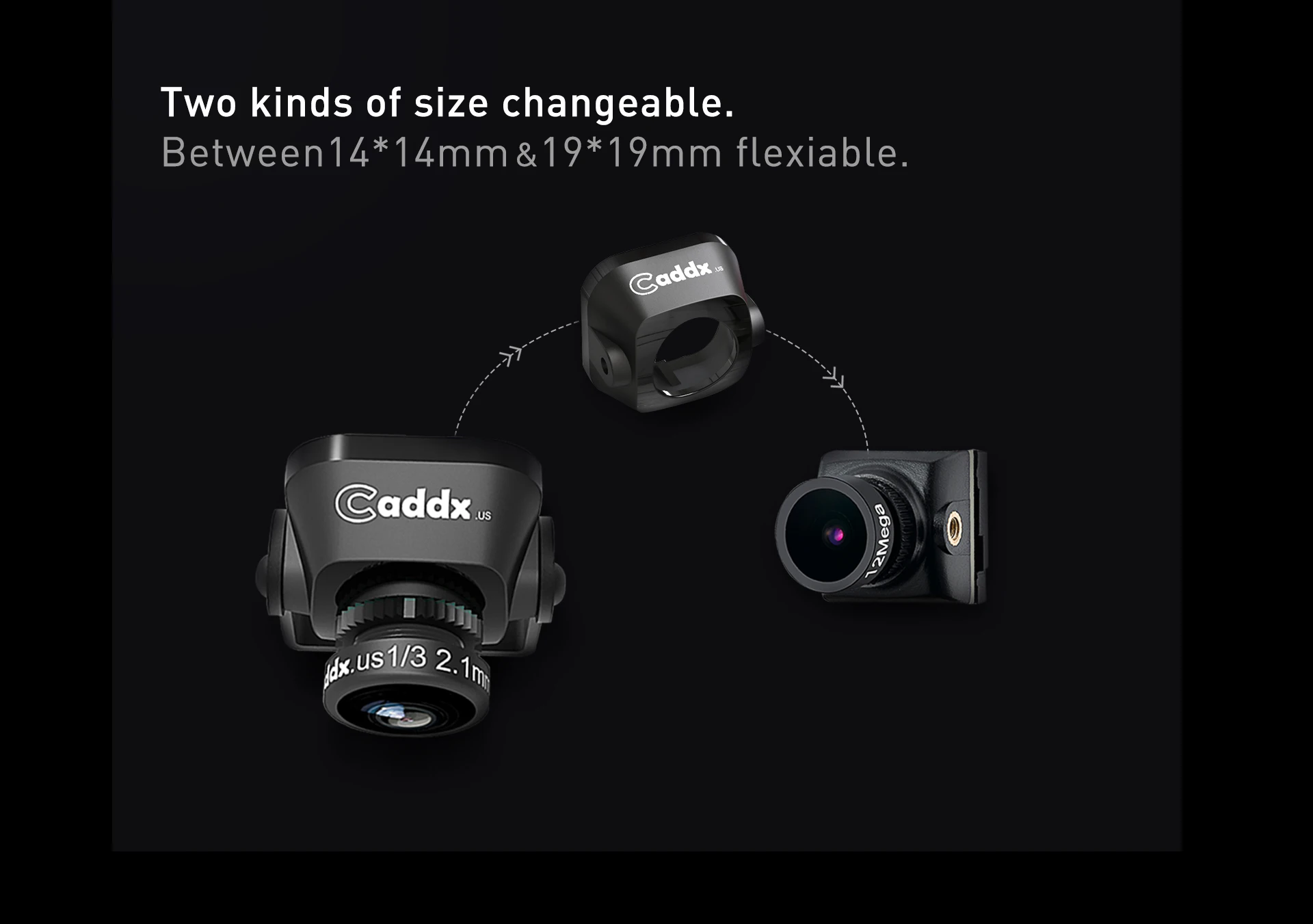 Новое поступление Mini Caddx Kangaroo FPV камера 1000TVL 2,1 мм стеклянный объектив/2 М 2,1 мм объектив 16:9/4:3 переключаемый для RC FPV; Дрон; гонки