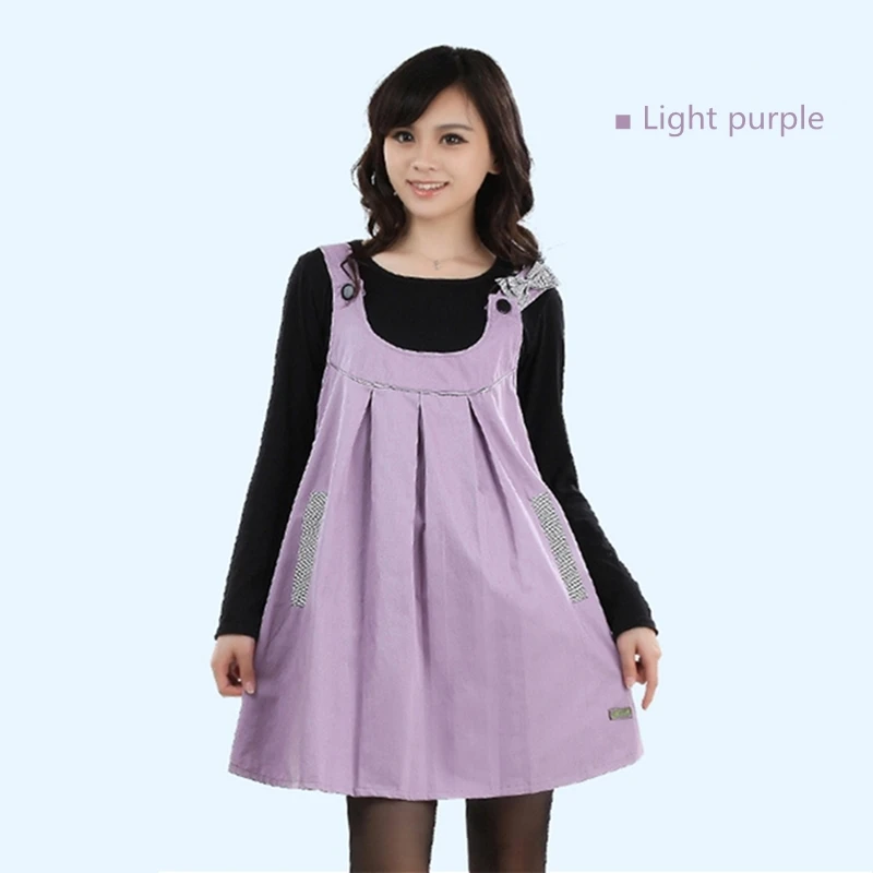 Light purple Электромагнитное излучение защитная одежда для беременных женщин плечевой ремень расширение стиль EMF Экранирование Металлическое волокно платье - Цвет: Light purple