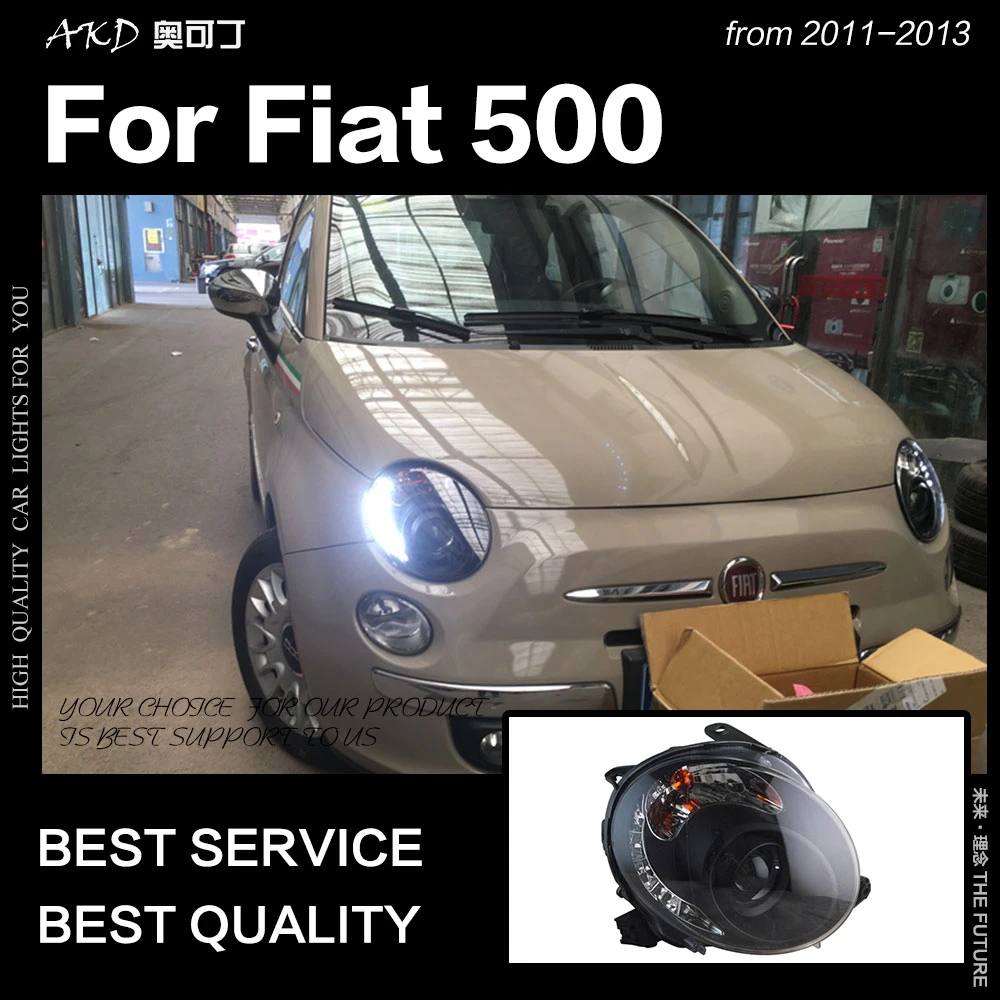 Fiat 500 Xenon HID Headlight Headlamp 55w Conversion Kit