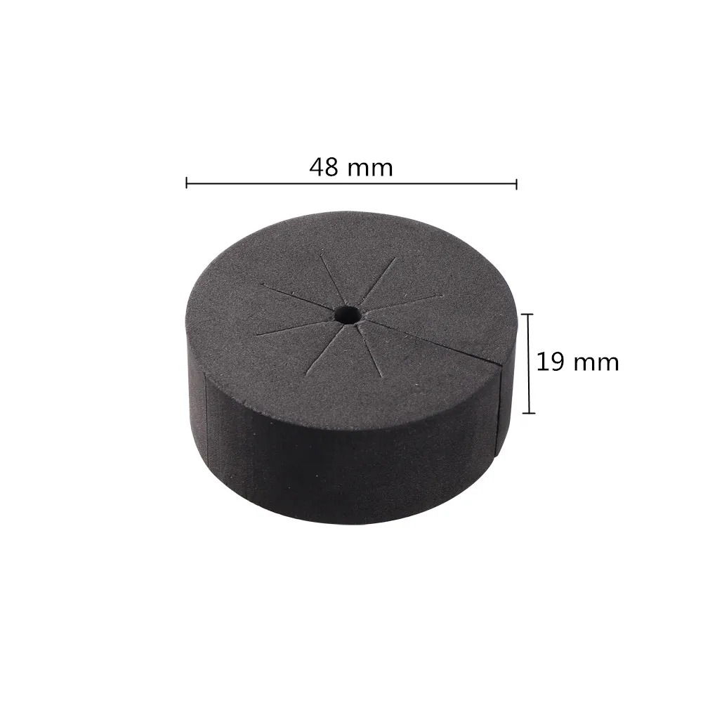 4.8cm black hydroponic planting cotton Neoprene Collars for Hydroponics System Garden root planting supplies 10pcs
