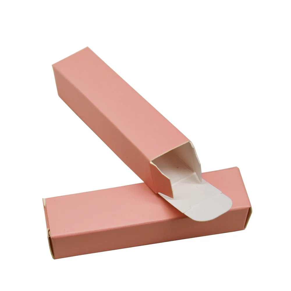 

50 Pieces Pink Kraft Paper Box For Wedding Party Gift Lipstick Package DIY Birthday Handmade Lipstick Packaging Box