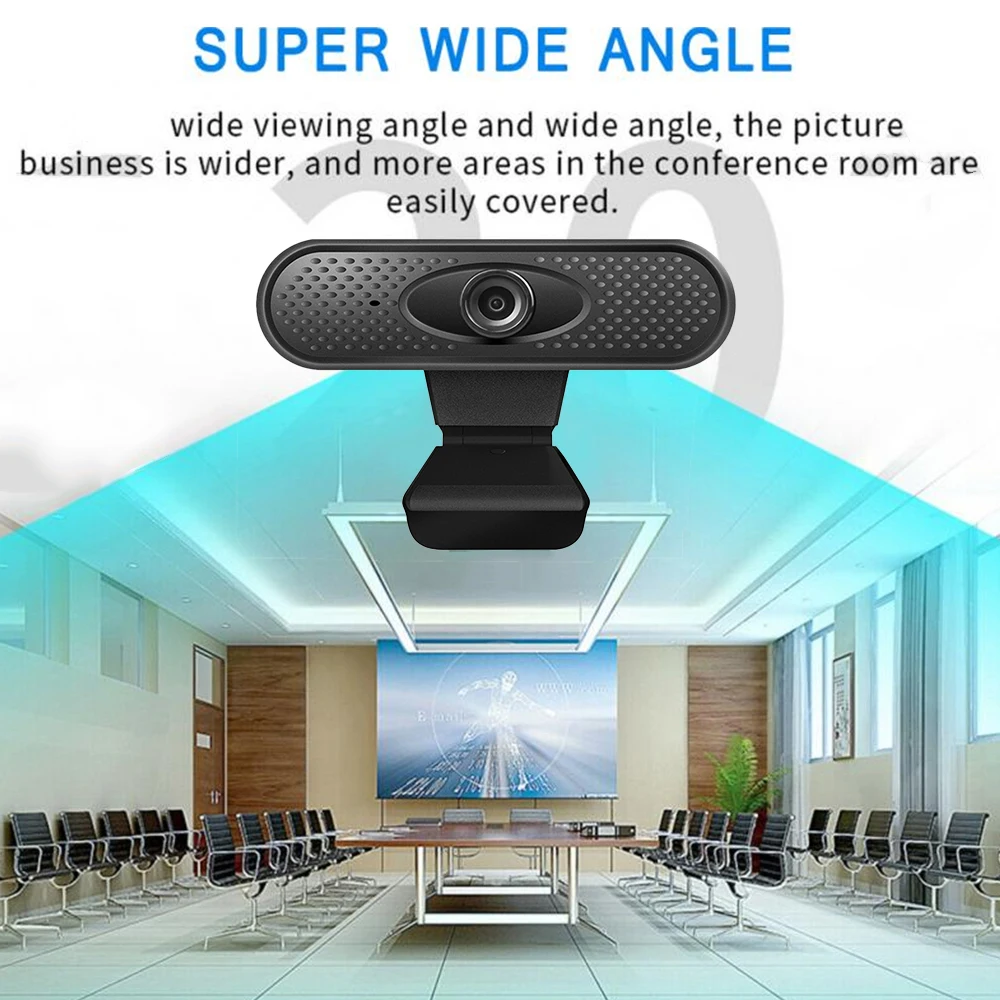 

2020 New HD 1080P Webcam Mini Computer PC WebCamera with Microphone Rotatable Cameras for Live Broadcast Video Calling Conferenc