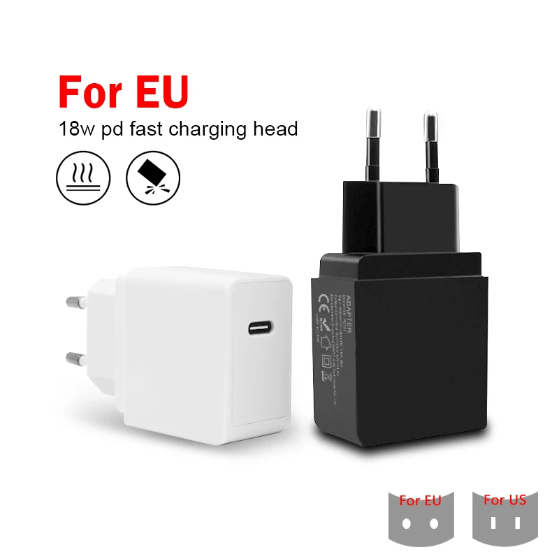 X166 зарядное устройство для мобильного телефона PD usb type C, белый, черный, зарядное устройство, адаптер, ЕС, США, вилка, быстрая зарядка, зарядное устройство для путешествий, настенное зарядное устройство