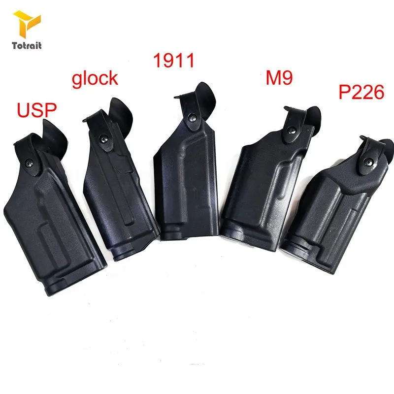 Военный Пистолет Holste Глок для страйкбола 17 Gun colt 1911 M9 P226 USP пояс кобуры с фонариком