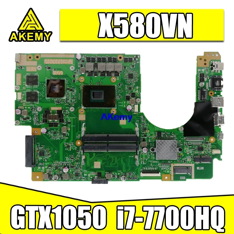  X580VD Motherboard with GTX1050 Graphics card i7-7700HQ CPU For ASUS Flying fortress X580 X580V X58