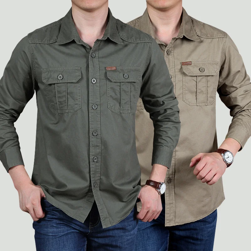 Men Linen Plaid Long Sleeve Shirt