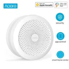Aqara концентратор беспроводной WiFi Zigbee умный шлюз с RGB светодиодный ночной Светильник умный дом центр работает с Apple Homekit