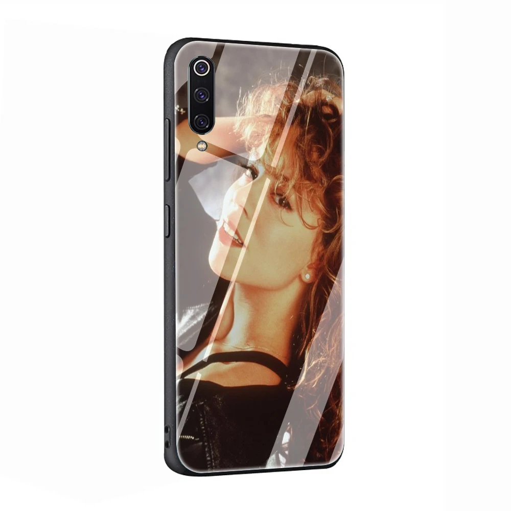 EWAU Mariah Carey Glass Phone Case for Xiaomi 4X 6A Note5 6 7 pro Mi 5X 6X 8 9 A1 A2
