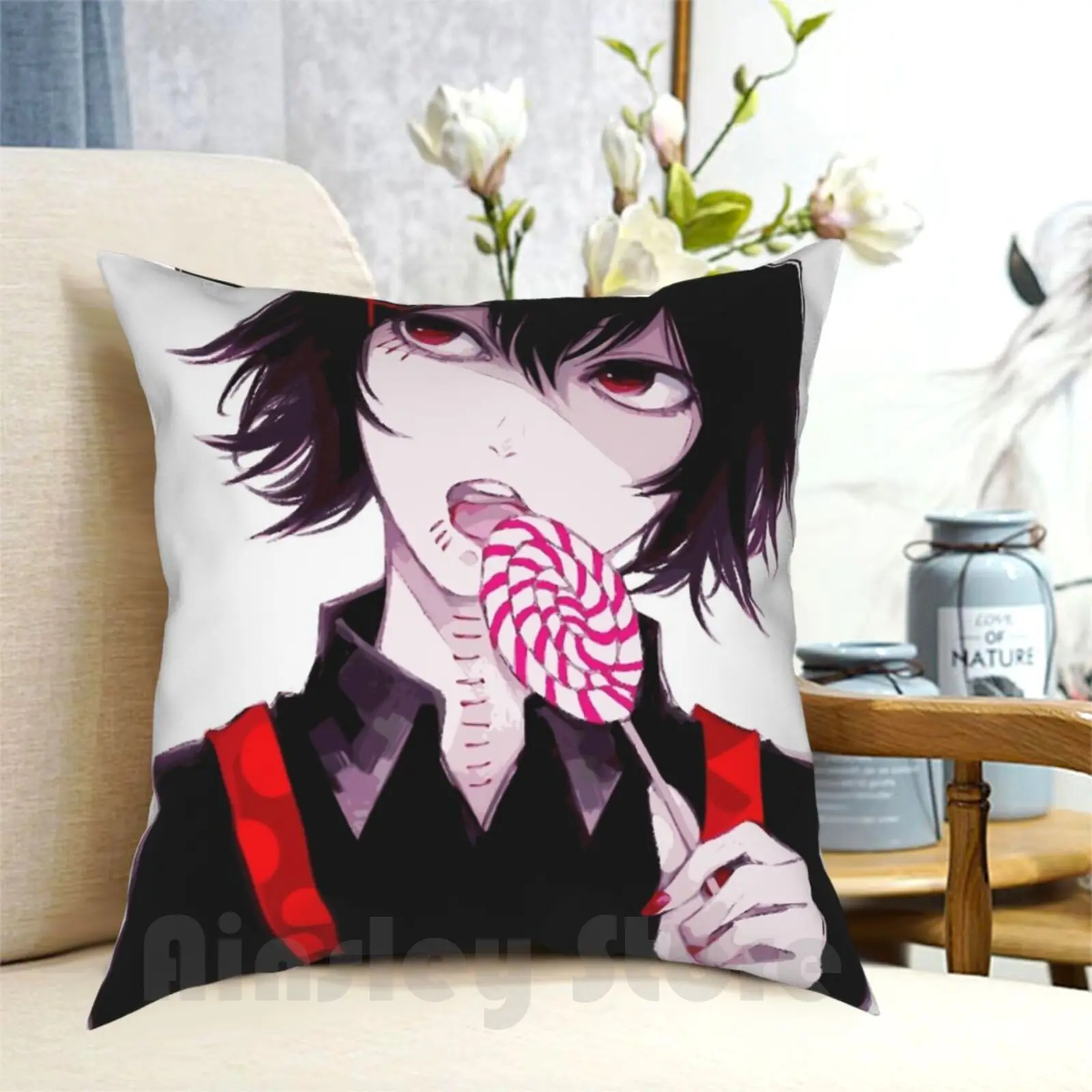 Suzuya Подушка Чехол с принтом домашняя мягкая подушка DIY крышка Juuzou Токийский Гуль