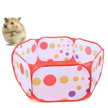 

Portable Small Pet Playpen Foldable Wind Fence Small Animals Park House Cage for Rabbit Guinea Pig Chinchilla Kennels Tents