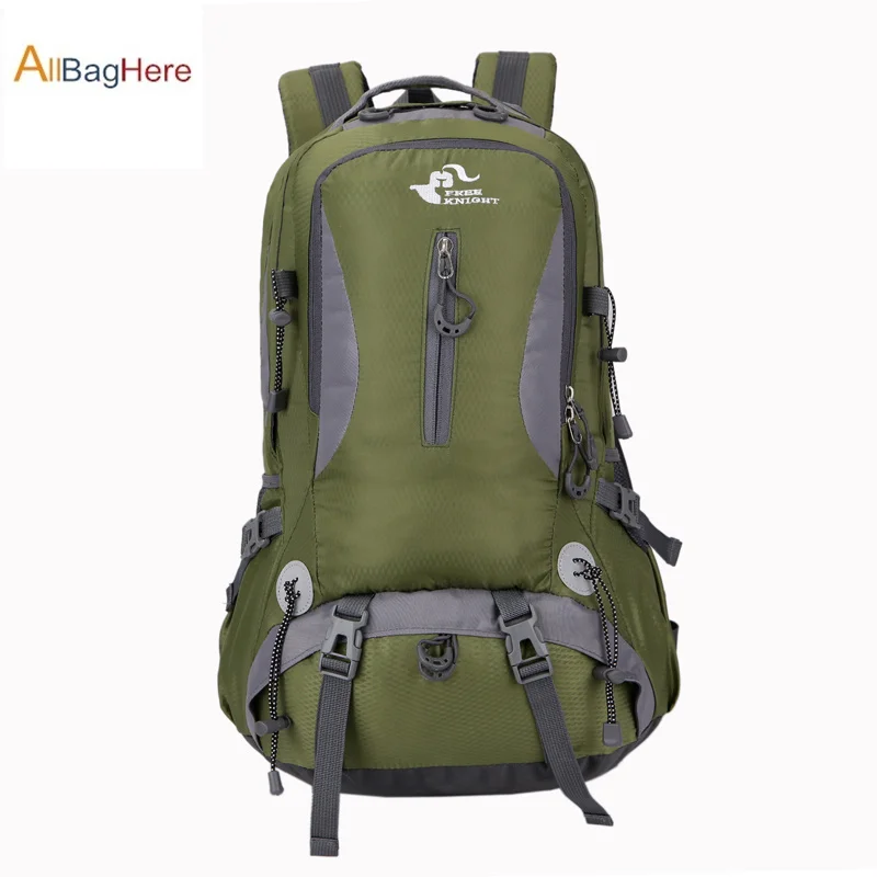 Army green Унисекс 40L походный рюкзак водонепроницаемый нейлоновый рюкзак для путешествий профессиональный открытый альпинистский рюкзак для путешествия сумки рюкзак - Цвет: Army green