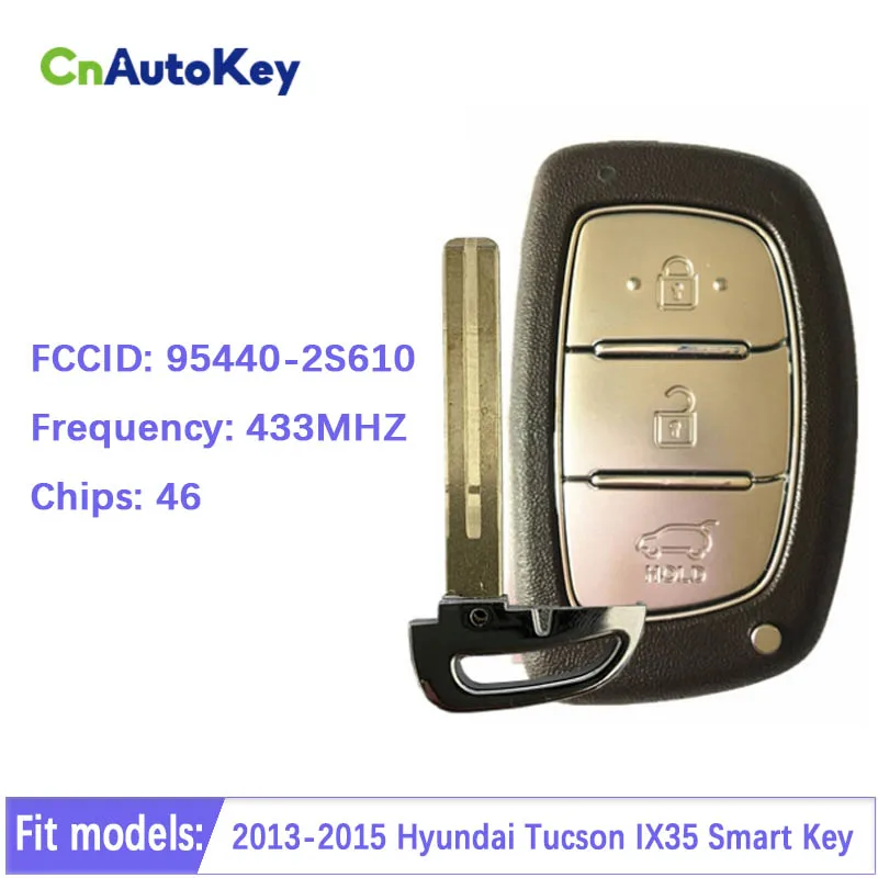 Автомобильный смарт-ключ CN020063 с 3 кнопками для Hyundai Tucson IX35 2013-2016 чипом 433 МГц 46 FCCID