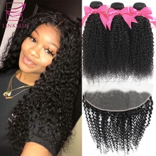 Best Price Brazilian Kinky Curly Bundles With Frontal Remy Human Hair Bundles With Frontal 13*4 LINKELIN HAIR Weave Bundles With Closure Best Price Brazilian Kinky Curly Bundles With Frontal Remy Human Hair Bundles With Frontal 13*4 LINKELIN HAIR Weave Bundles With Closure