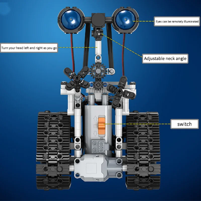 408 шт креативный электроконструктор, умный робот, конструктор, конструктор