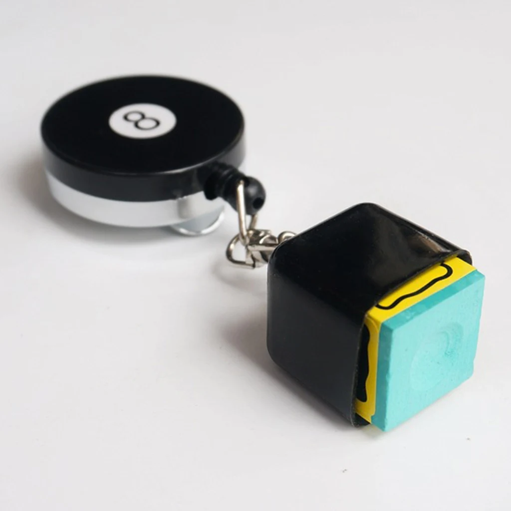 Stretchable Billiard Ball Pool Cue Chalk Holder High Strength Metal Clip Compact Size Portable Professional Snooker Accessory