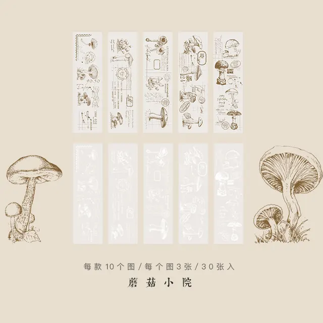 Dimi 30 Sheets Vintage Sulfuric Acid Paper Memo Pads for Scrapbooking Journal Decoration DIY Background Paperlaria Stationery H