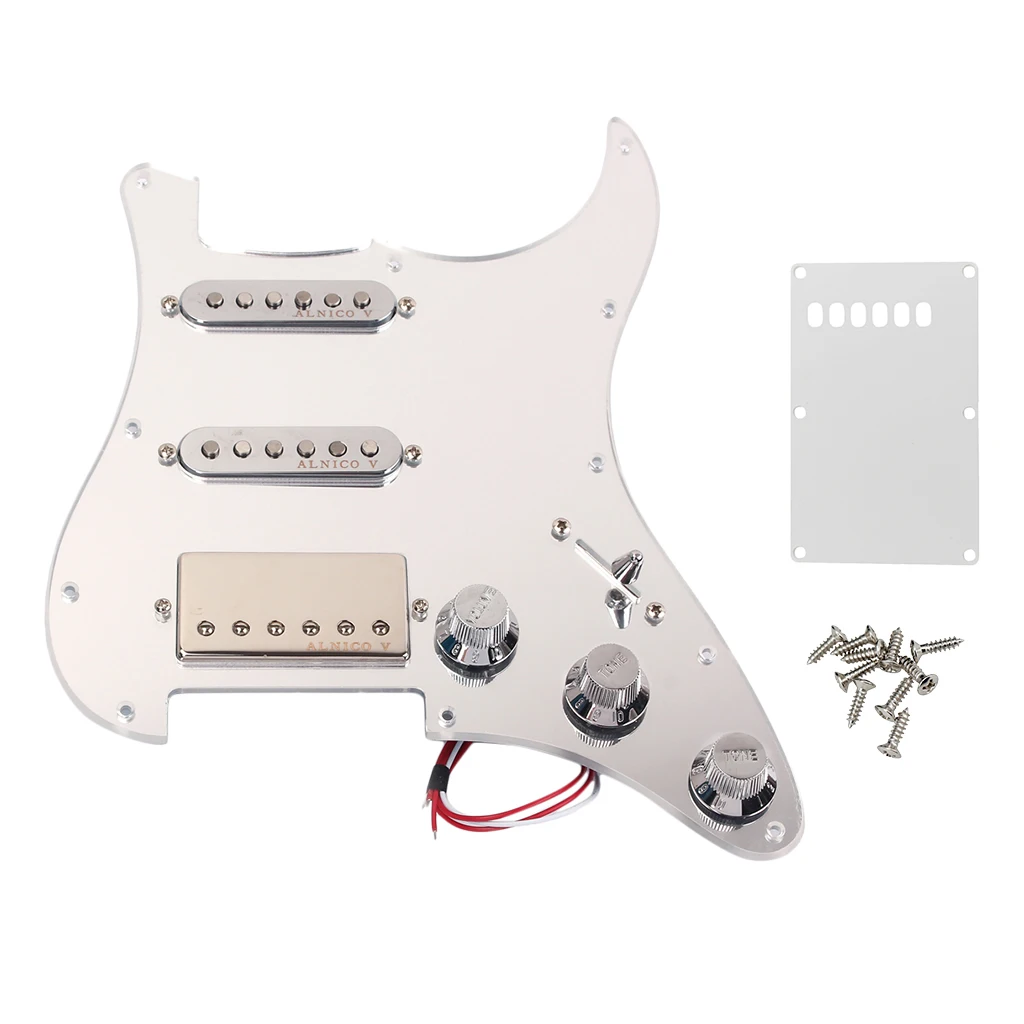 

Tremolo Cavity Cover Backplate with 11 Holes Pickguard Screws for Guitar