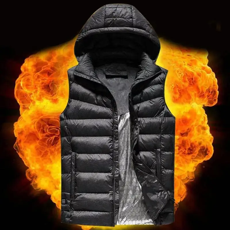 Hot Sale Heated Jacket Delicate Design USB Electric Heating Vest Heating Winter Thermal Sleeveless Jacket for Camping