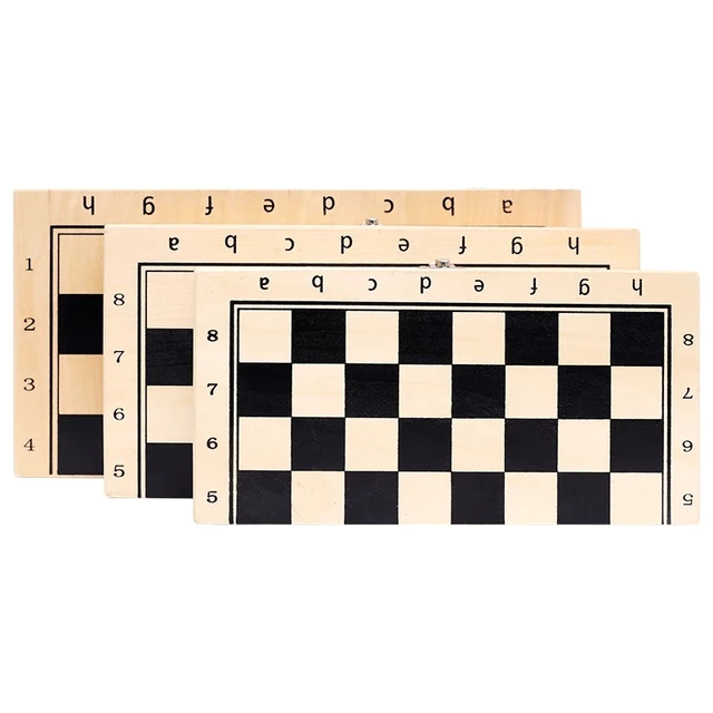 Best Quality Chess Wooden Checker Board Solid Wood Pieces Folding Chess Board High-end Puzzle Chess Game-