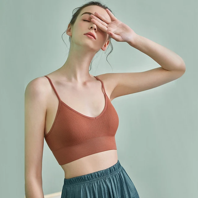 US $2.09 Backless Sports Bra Sexy Women Fitness Top Gym Yoga Bra Running Gym Crop Top Women Push Up Sport Br